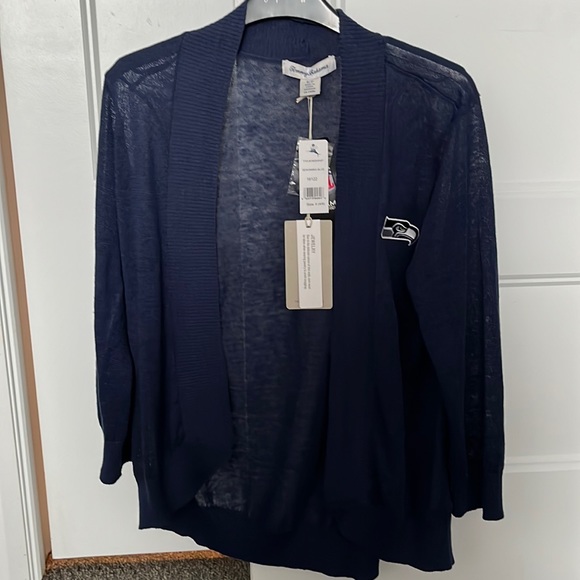 NWT Seattle Seahawks Tommy Bahama cardigan size S - Picture 4 of 10